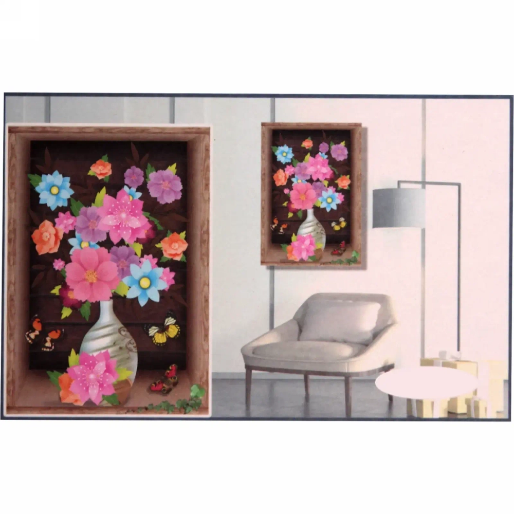 Наклейка-картина интерьерная 35*65см «Ваза с цветами» CSH-A105