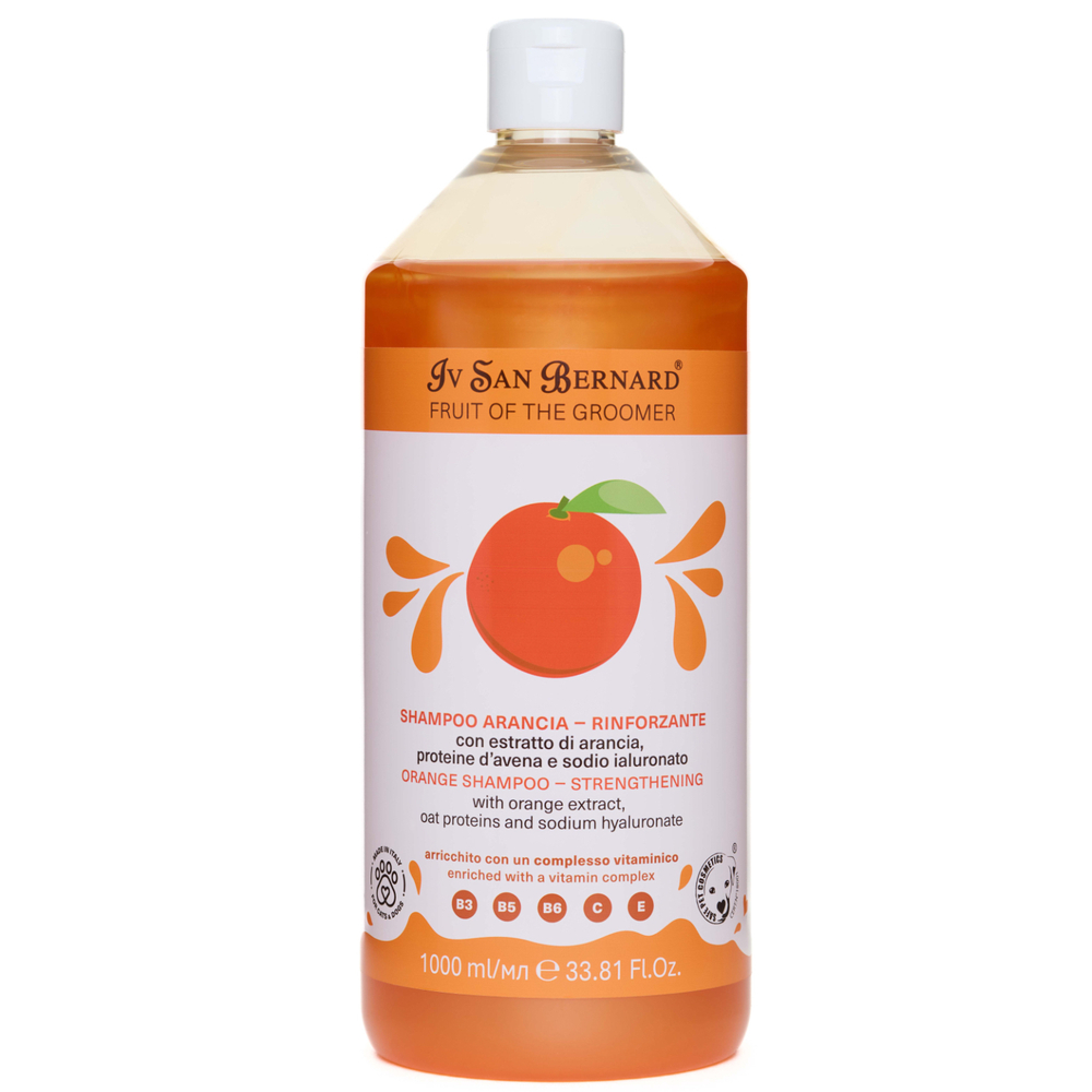 Шампунь Iv San Bernard Fruit of the Groomer Orange для слабой выпадающей шерсти с протеинами овса 1000 мл