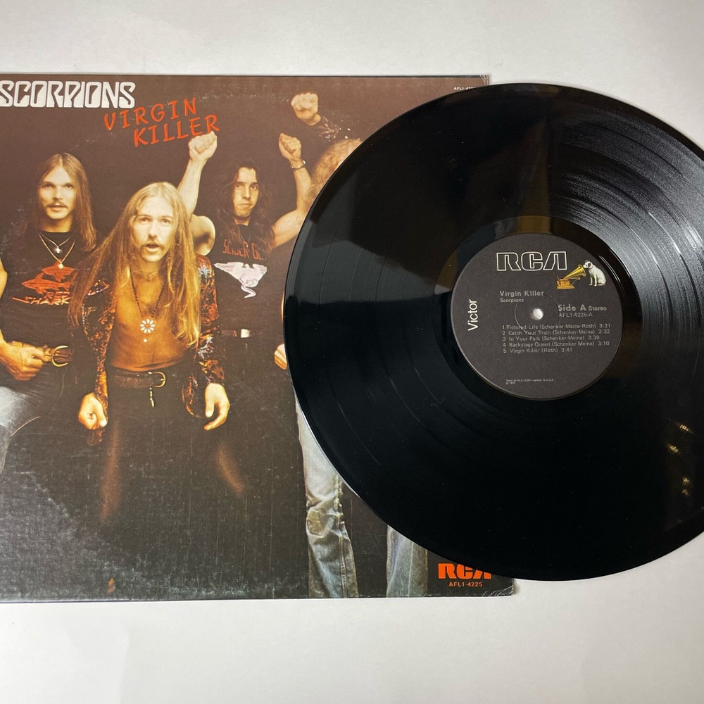 Винтажная виниловая пластинка LP Scorpions Virgin Killer (USA 1976)