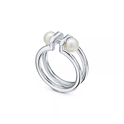 Кольцо из серебра 925 и жемчуга, Tiffany 💝 HardWear