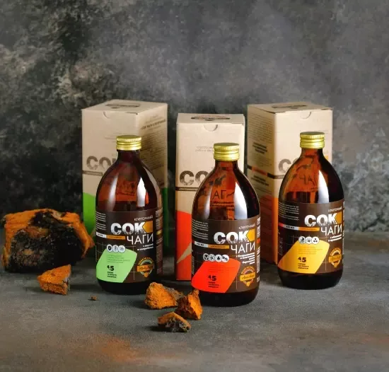 Сок Чаги клеточный с боярышником и соком березового листа