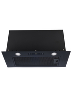 Вытяжка кухонная B-BOX-60GT, фасад окрашенный металл, цвет черный, управление сенсорное + жестами, D150мм (MACBI)