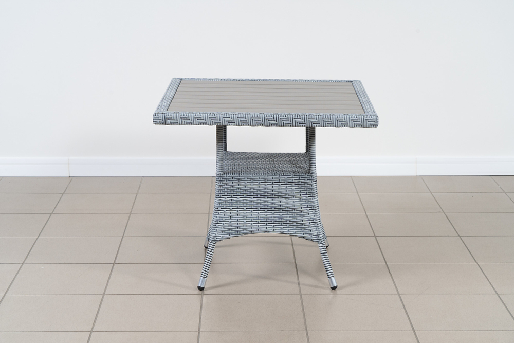 Стол квадратный, столешница ДПК, коллекция Крит