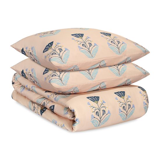 Комплект постельного белья "Летний цветок" из премиального сатина из коллекции russian north, 150х200 см