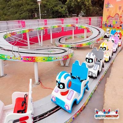 Большая катальная горка «Цветные гонки», 8 кабин 16 мест, 16×8×2,4 м