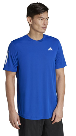 Мужская теннисная футболка Adidas Club 3-Stripes T-Shirt - небесный