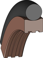 A304-190 Штоковое уплотнение вращения 190-201-4,2