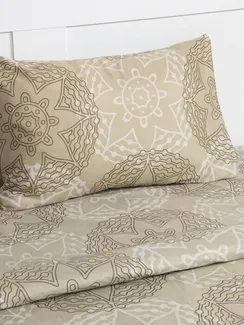 Постельное бельё 1,5сп Экономь и Я «Серые цветы» 143х215см, 145х214см, 50х70см-1 шт, 60 г/м2, микрофибра