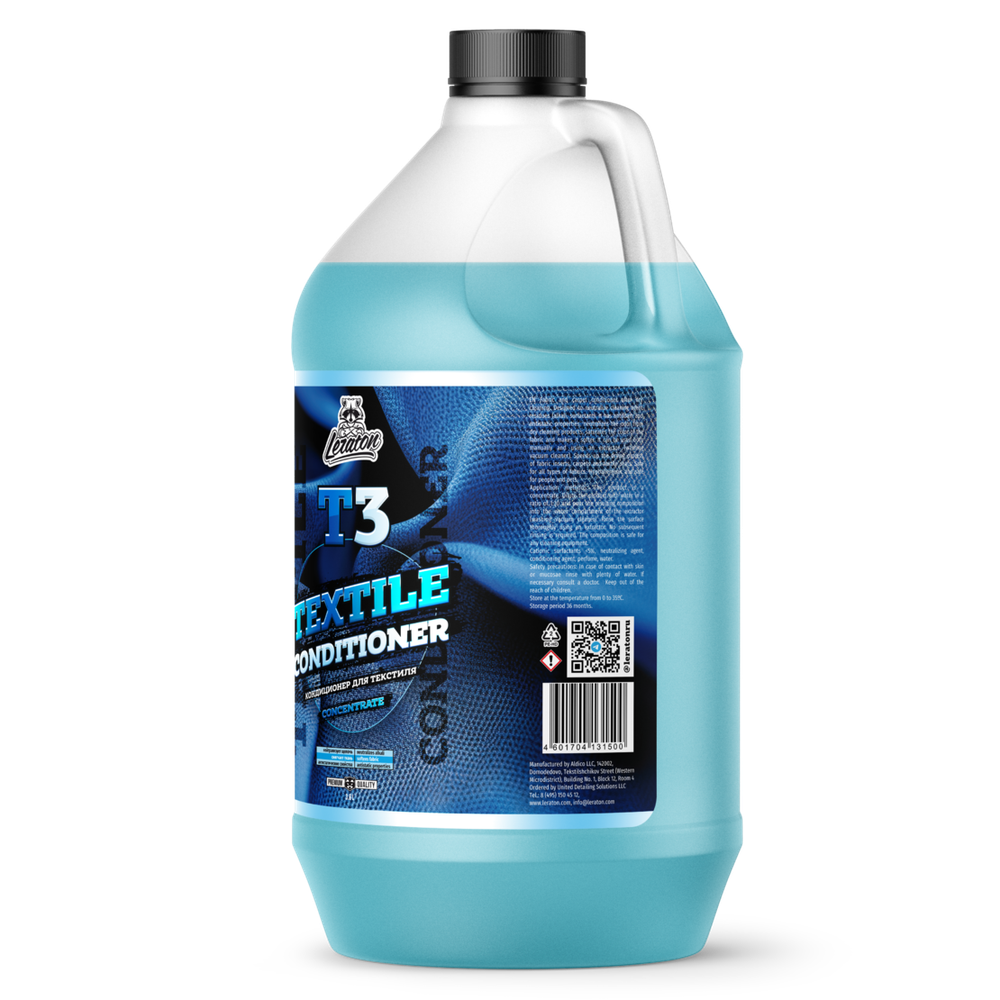 LERATON T3 Кондиционер для ткани и коврового покрытия после химчистки (концентрат) 3,8 л