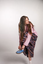 Юбка-колокол из фланели в шотландскую клетку