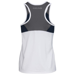 Топ теннисный Head Club 22 Tank Top W - white/dark blue