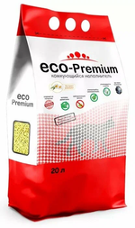 Eco premium наполнитель для кошек древесный ромашка