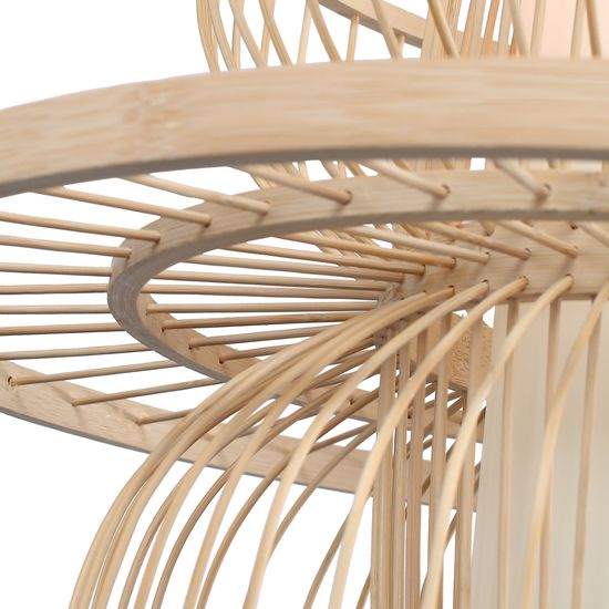 SL6241.513.01 Светильник подвесной ST-Luce Древесный/Белый E27 1*40W ALMA