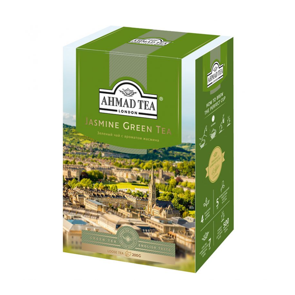 Чай зеленый листовой с жасмином Ahmad Jasmin Green Tea, 200 г