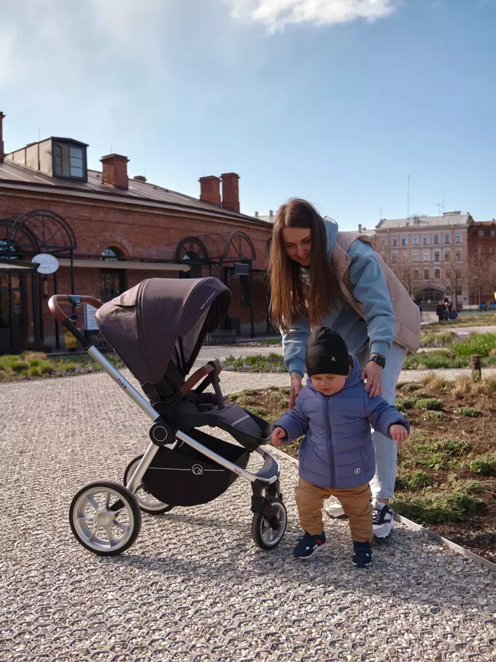 Коляска детская "FLEX" (3в1) RA071 Moon Grey