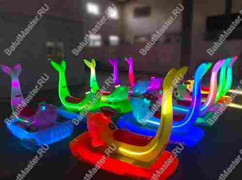 Парковый электромобиль «Дельфинчик-морячок», розовый