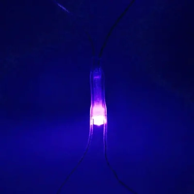 Гирлянда для улицы СЕТКА ш2,0* в3м 384 ламп LED, прозр.пров,8 реж.,IP-54, Синий (возможность соединения)