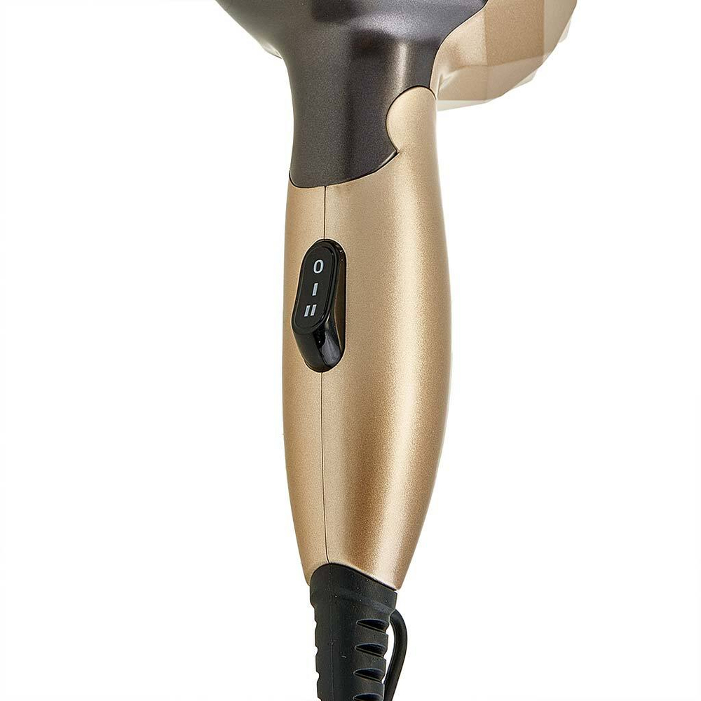 Фен 1000 Вт DELTA DL-0909 коричн. с золотом