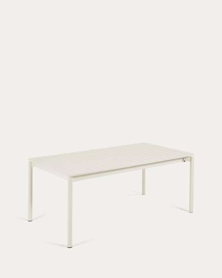 Раздвижной уличный стол Zaltana из алюминия светло-серого цвета, 180 (240) x 100