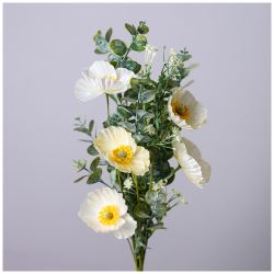 ЦВЕТОЧНАЯ КОМПОЗИЦИЯ С МАКАМИ ДЛИНА=50СМ МАЛ.УП.=12ШТ
