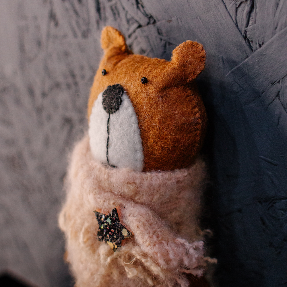 Мягкая игрушка ручной работы Мишка