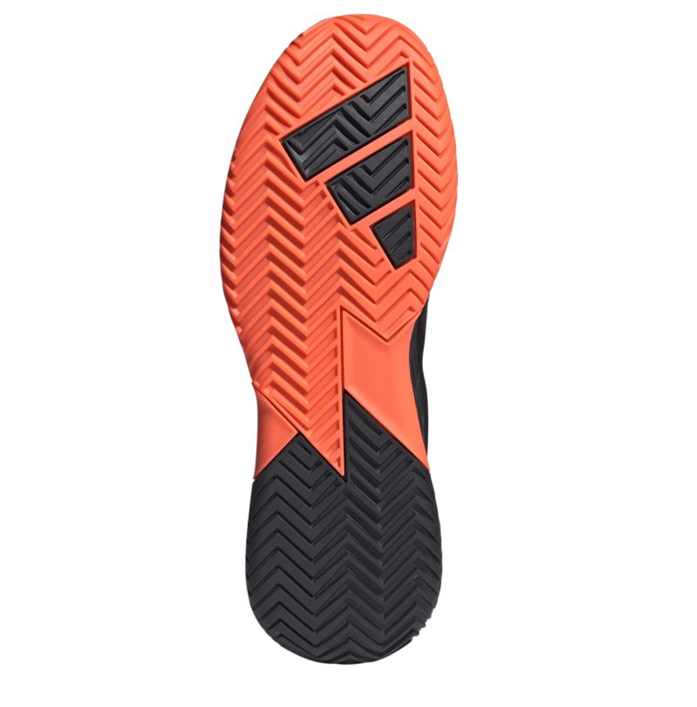 Мужские теннисные кроссовки Adidas Defiant Speed 2 M - core black/core black/lucid orange