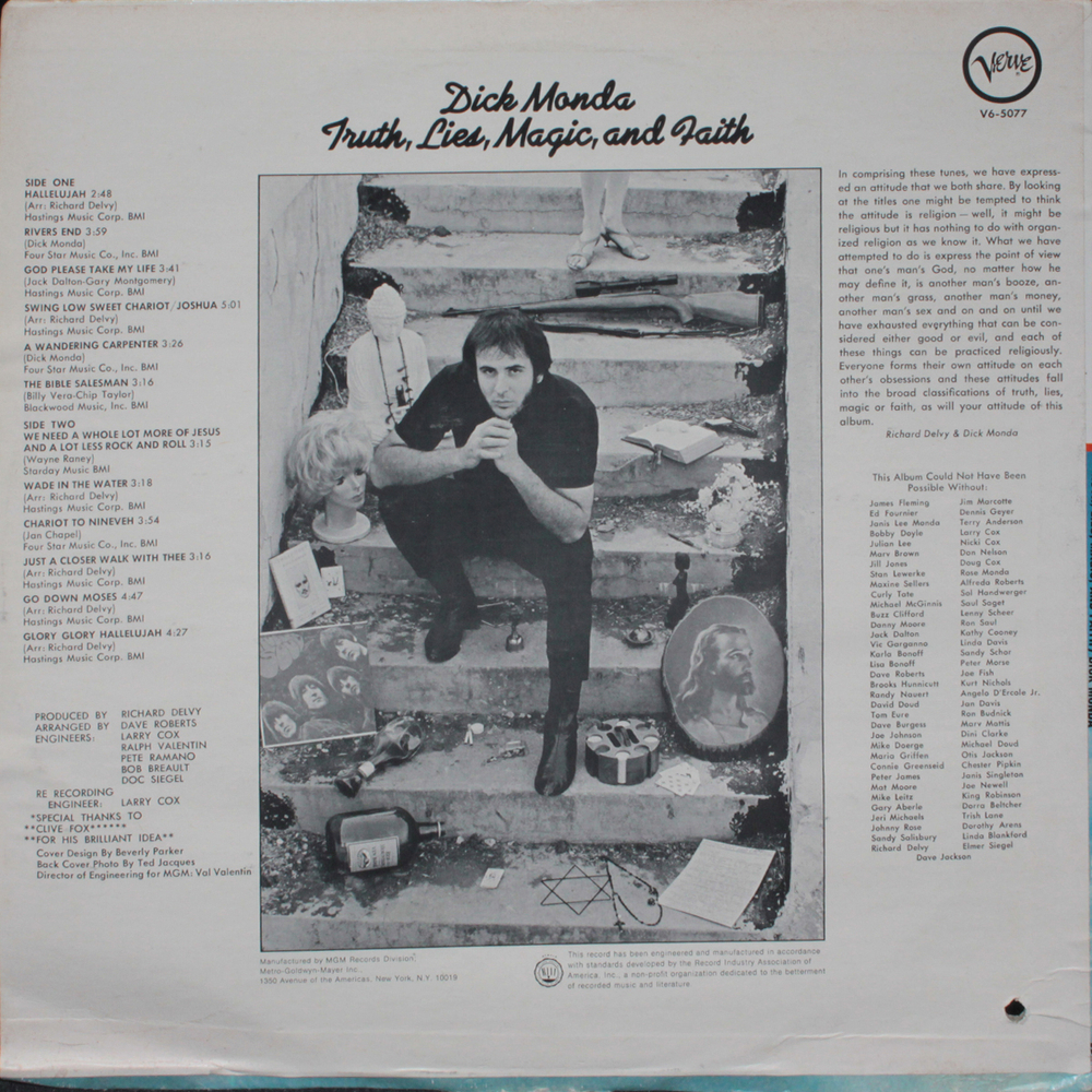 Dick Monda / Truth, Lies, Magic, And Faith (LP)