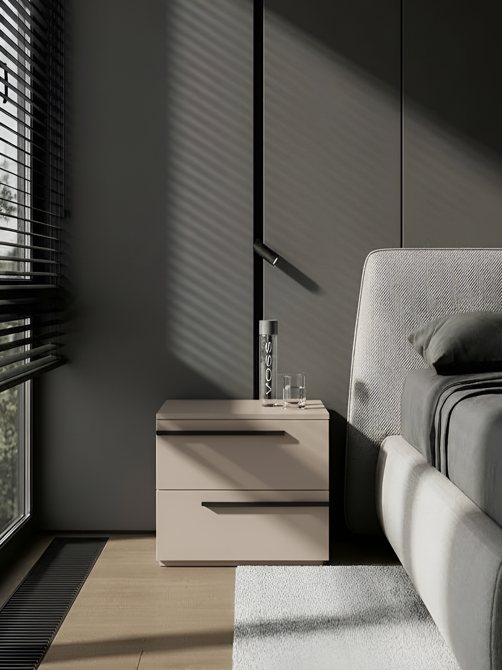 Тумба прикроватная кашемир 45х40х42 Soho