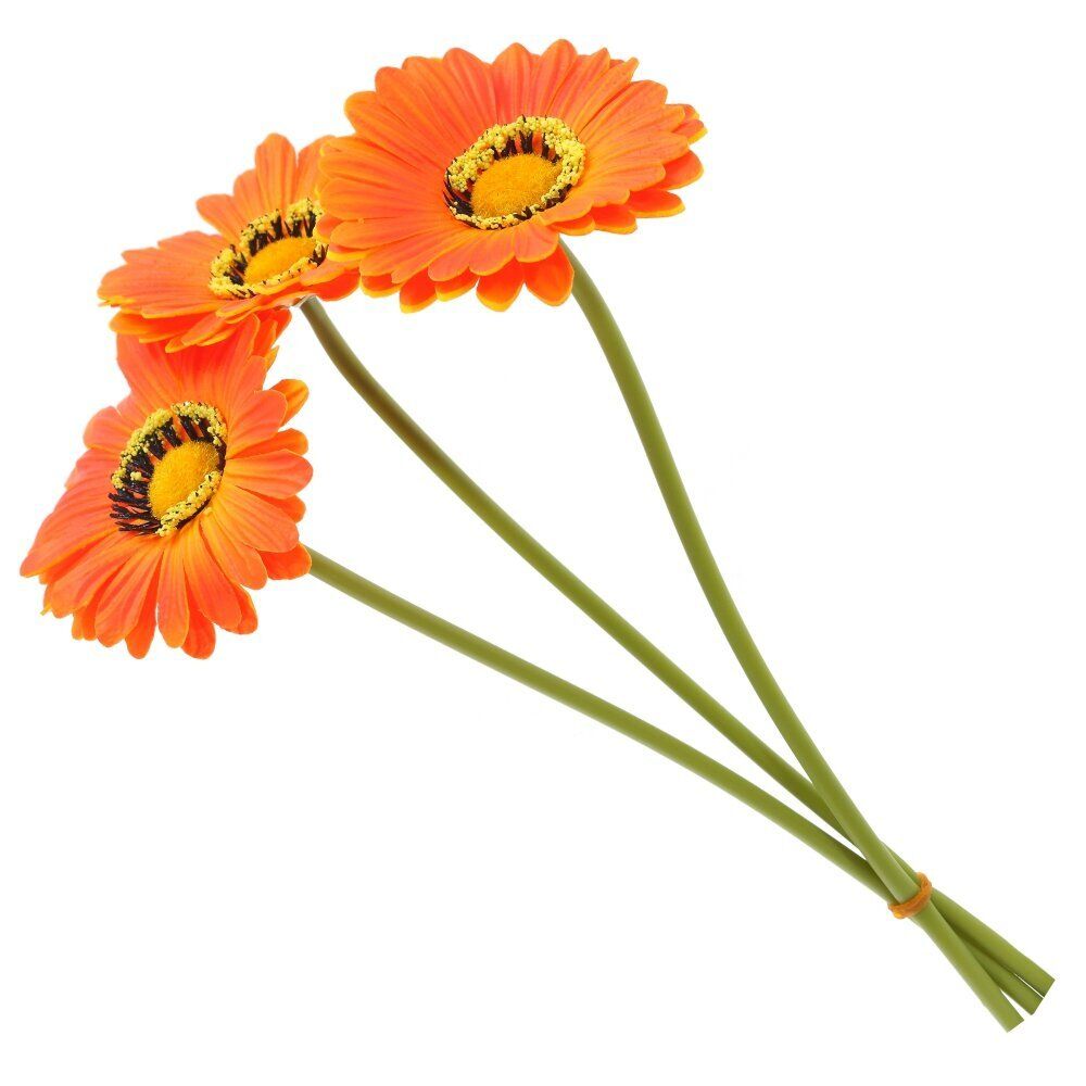 GAEM Цветы искусственные "Букет Гербер" (Real Touch), L12 W12 H33 см