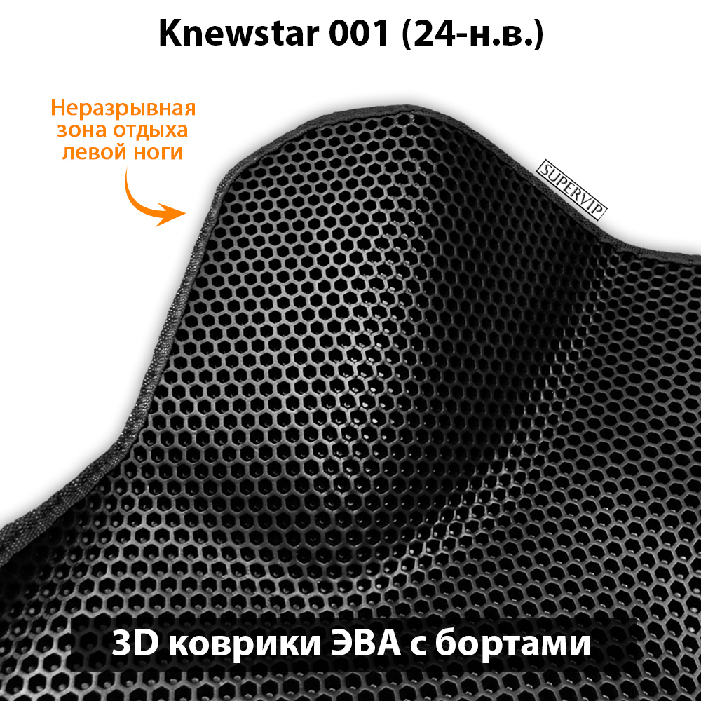 Передние автомобильные коврики ЭВА с бортами для Knewstar 001 (24-н.в.)