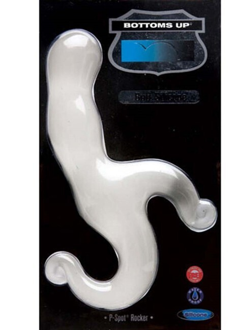 Стимулятор простаты Bottoms Up Butt Silicone P-Spot Rocker, Ice (Цвет: прозрачный, мутный)