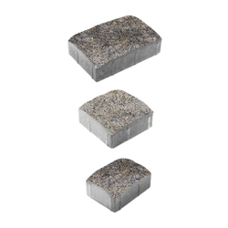 Тротуарная плитка УРИКО, комплект из 3 видов плит, Искусственный камень Габбро