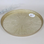 Тарелка 32см «Золотая кувшинка»