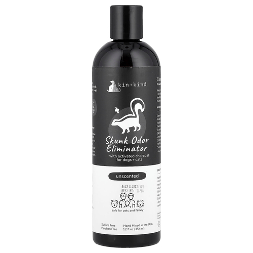 Kin+Kind, Skunk, шампунь для устранения запаха, для собак и кошек, без запаха, 354 мл (12 жидк. унций)