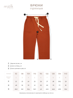 Брюки прямые Mjölk Paprika