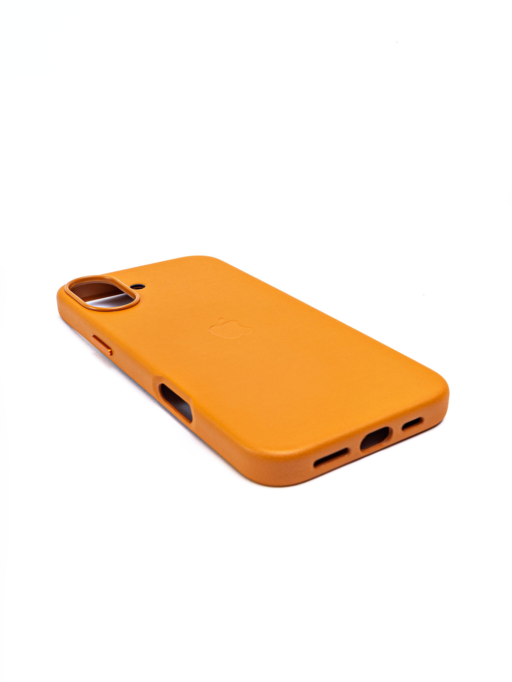 Кожаный чехол Leather Case на iPhone 16 Plus, Светло Коричневый