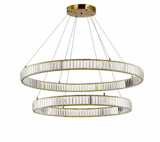 D2107-DW-8+10 BRASS (1) Люстра NW