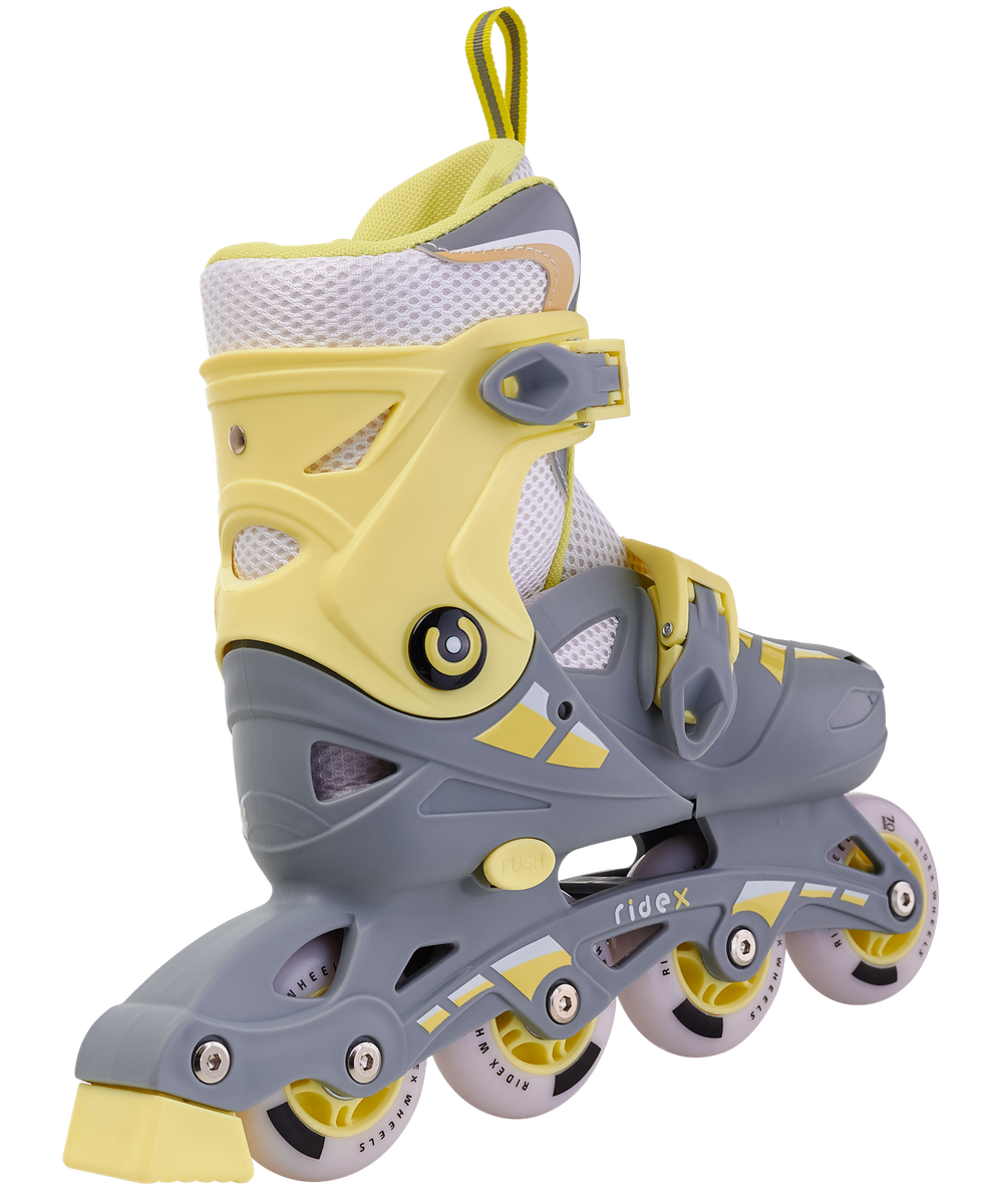 Ролики раздвижные Hop Yellow, пластиковая рама