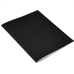 Тетрадь 48л., А5, клетка, Alingar "Чёрный", скрепка, дизайнерский картон, глиттерное напыление, блок офсет, 100 % белизна