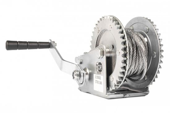 Лебедка ручная TOR ЛН-1200 (LHW) г/п 0,5 т, длина троса 10 м