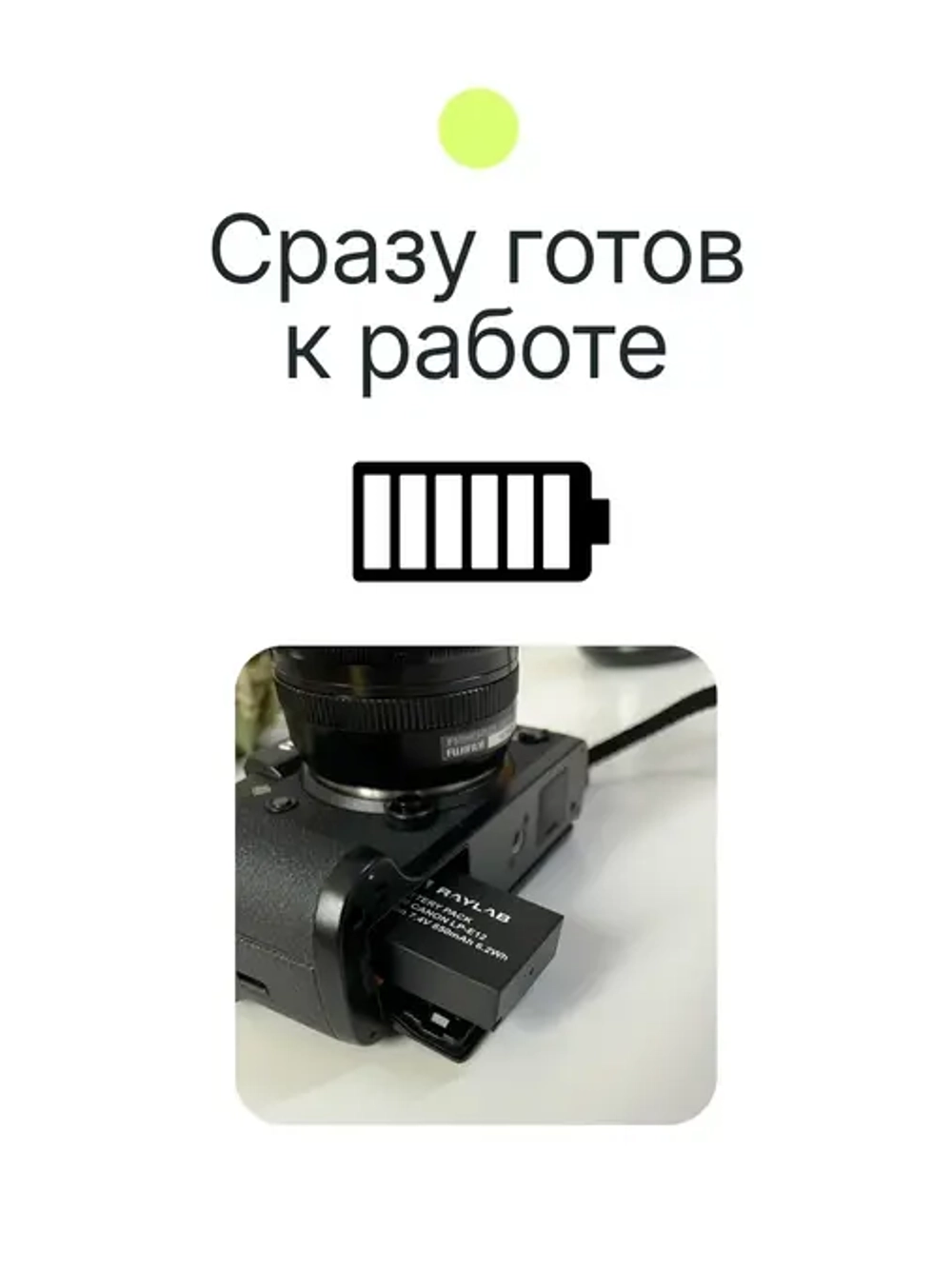 Аккумулятор Raylab RL-FZ100 2040мАч