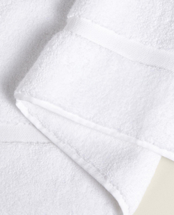 Zara Home - Нескользящий коврик для ванной из мягкой махровой ткани, белый, 60x90 см