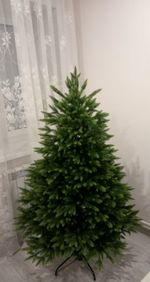 Елка с гирляндой встроенной «Юлия» (Литая хвоя) 185 см / 1,85 м