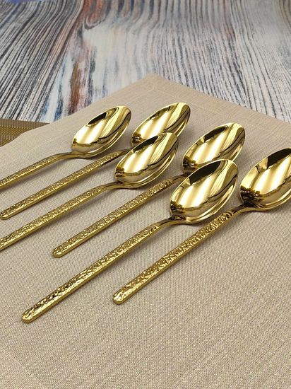 Набор столовых ложек 6 шт. из нержавеющей стали "Рельеф"