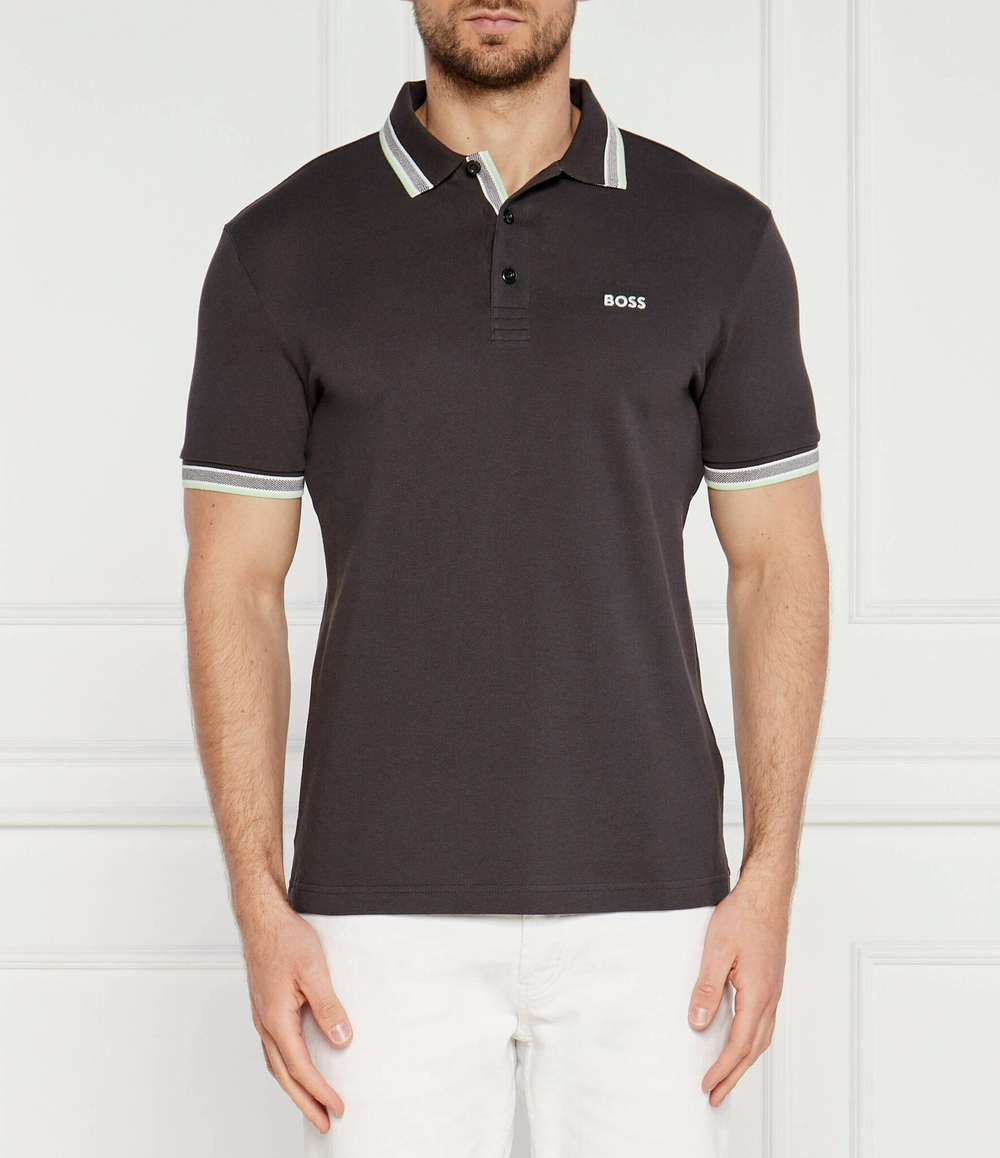 Поло Paddy BOSS GREEN - графитовый(50469055)
