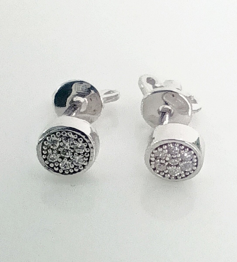 Серьги серебряные Эстерелла, проба 925, родированные, с фианитами/Ф