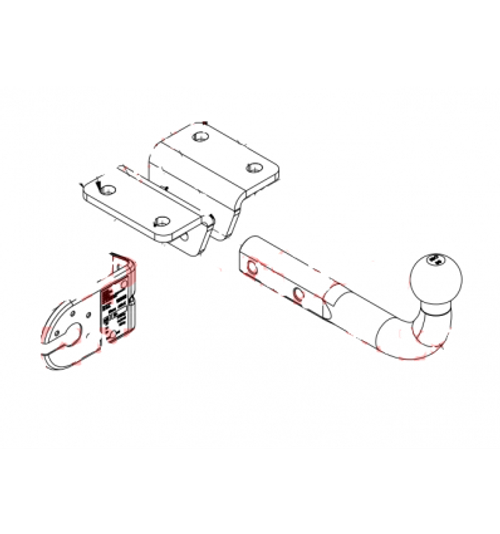 Фаркоп IMIOLA W.035 Volkswagen Amarok 2010-(паспорт и сертификат в комплекте)(без электрики)