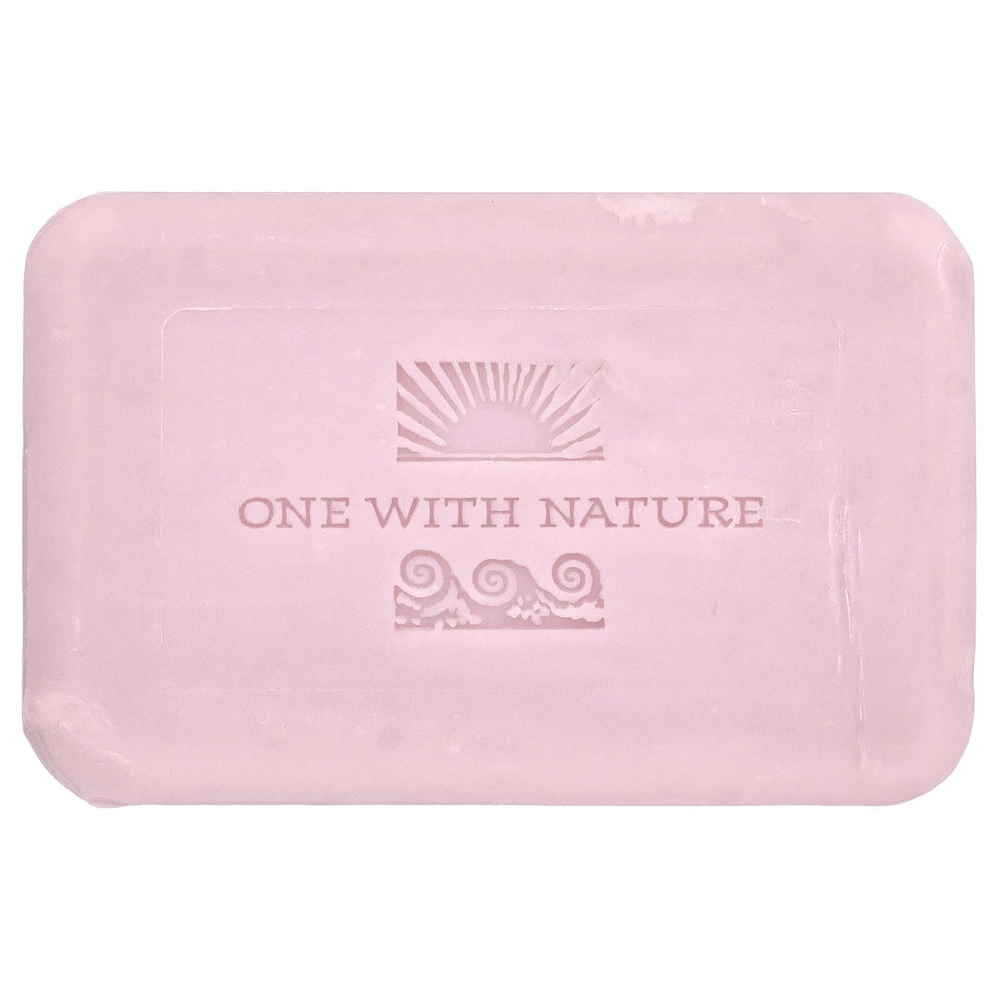 One with Nature, кусковое мыло с минералами Мертвого моря, Лепестки роз, 198 г (7 унций)
