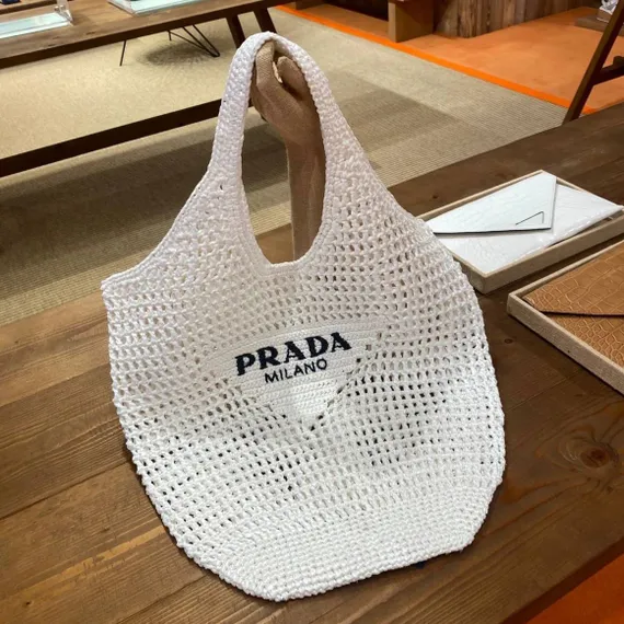 Женская сумка-тоут PRADA RAFFIA
