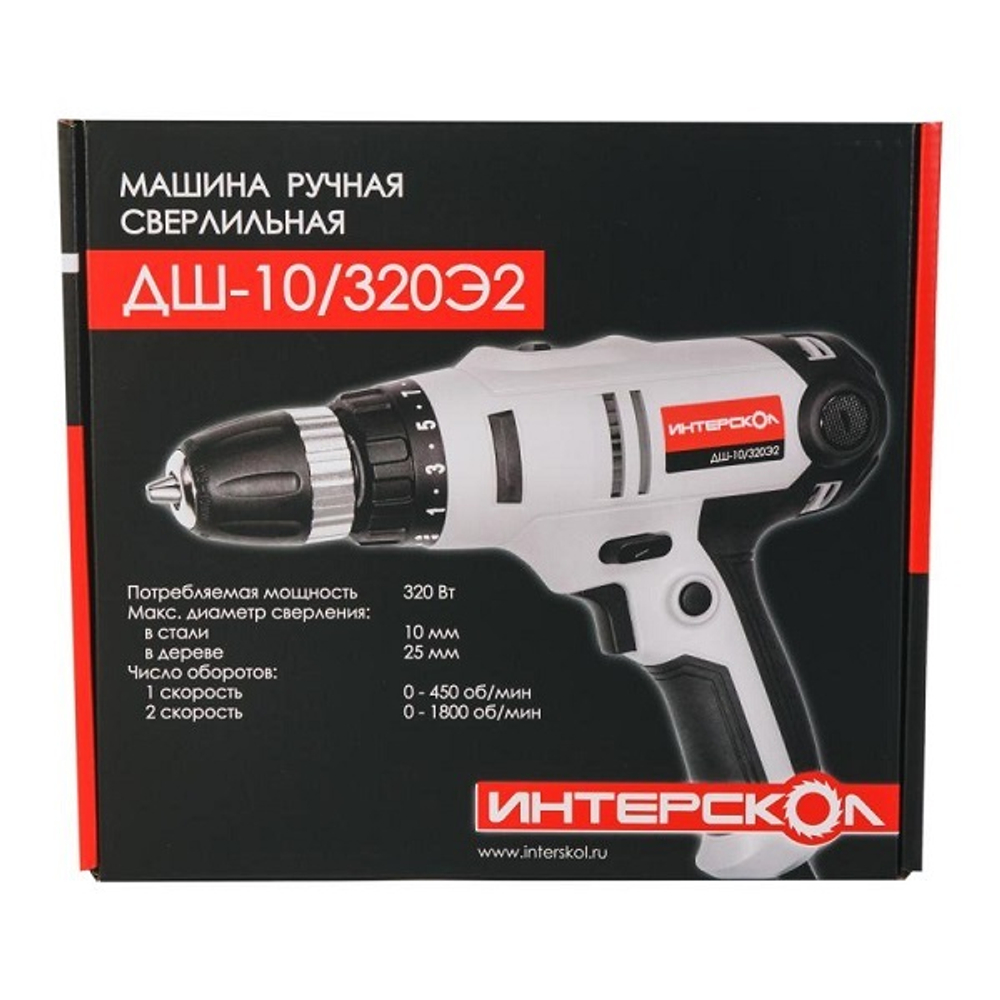 Сетевой шуруповерт Интерскол ДШ-10/320Э2 220.1.1.00
